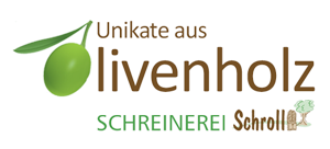 LogoSchreinereiSchroll olivenholz